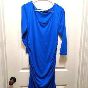 Blue Apt 9 quarter sleeve midi dress